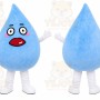 Blue Water Drop Mascot Costume