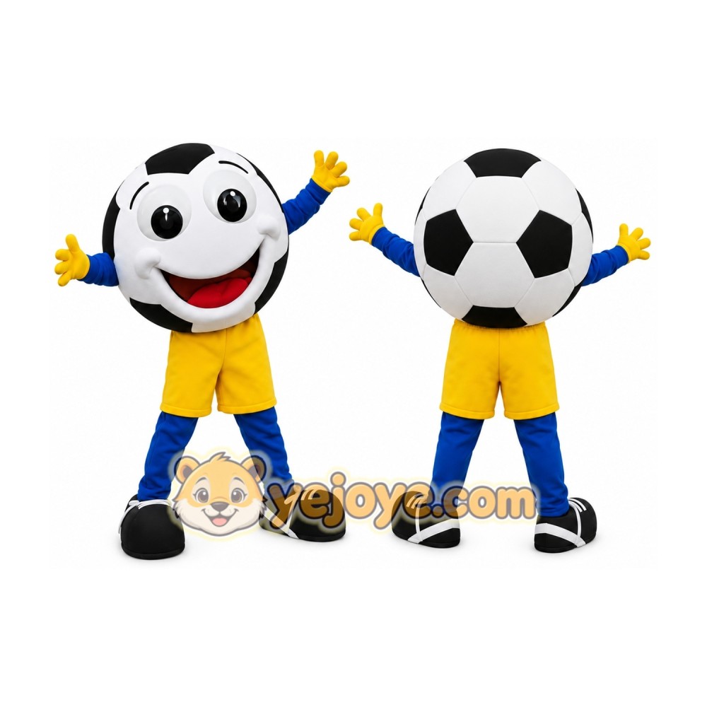 Soccer Ball Boy Mascot Costume Soccer Ball Boy Mascot Costume