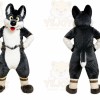 Black Dog Mascot Costume