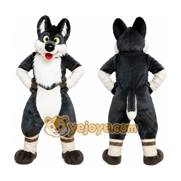 Black Dog Mascot Costume