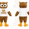 Owl White Shirt Mascot Costume