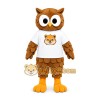 Owl White Shirt Mascot Costume Owl White Shirt Mascot Costume