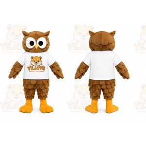Owl White Shirt Mascot Costume