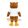 Owl White Shirt Mascot Costume Owl White Shirt Mascot Costume