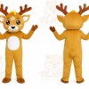 Brown Reindeer Mascot Costume