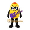 Yellow Egg Guitar Mascot Costume Yellow Egg Guitar Mascot Costume