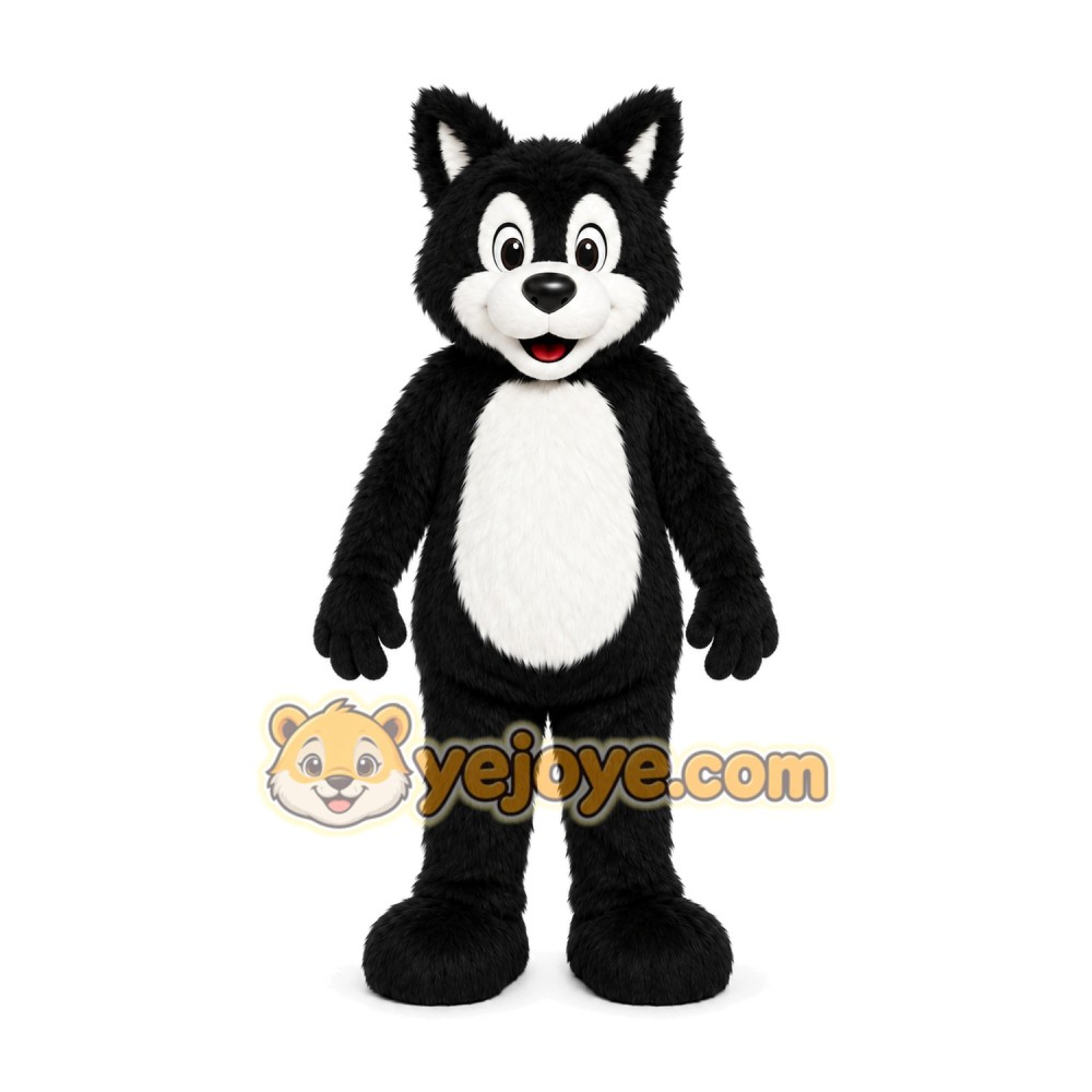 Black Cat Mascot Costume Black Cat Mascot Costume