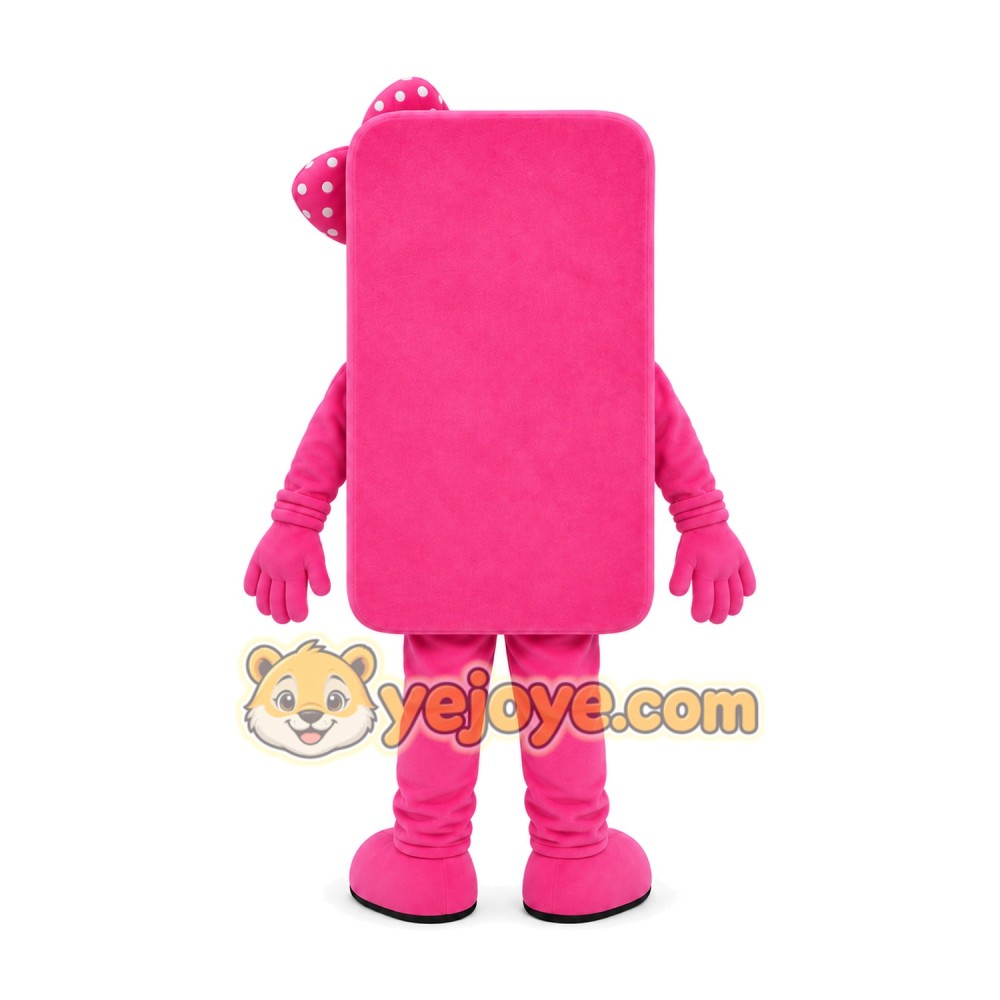 Pink Phone Mascot Costume