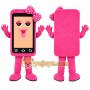 Pink Phone Mascot Costume
