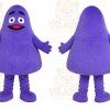 Purple Ghost Mascot Costume