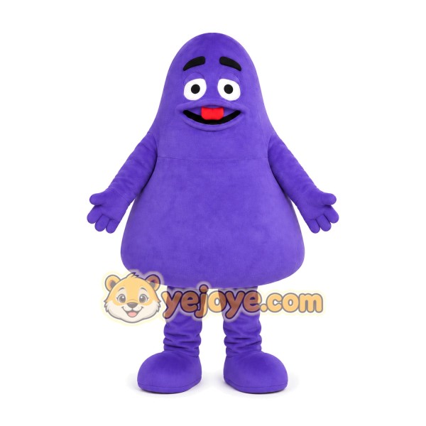 Purple Ghost Mascot Costume