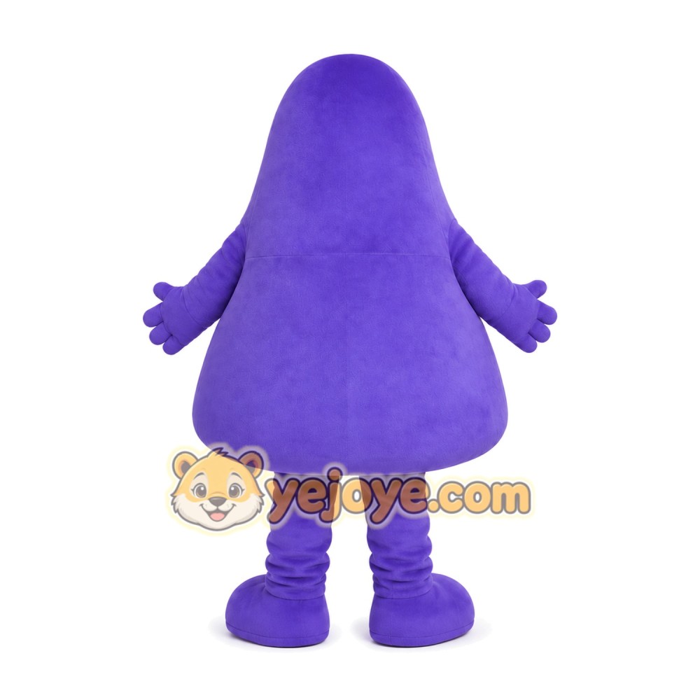 Purple Ghost Mascot Costume