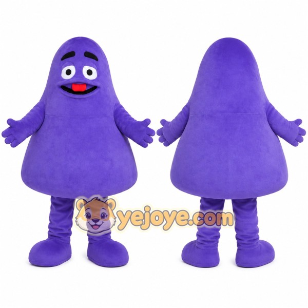 Purple Ghost Mascot Costume