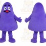 Purple Ghost Mascot Costume