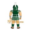 Green Roman Warrior Mascot Costume Green Roman Warrior Mascot Costume