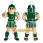 Green Roman Warrior Mascot Costume