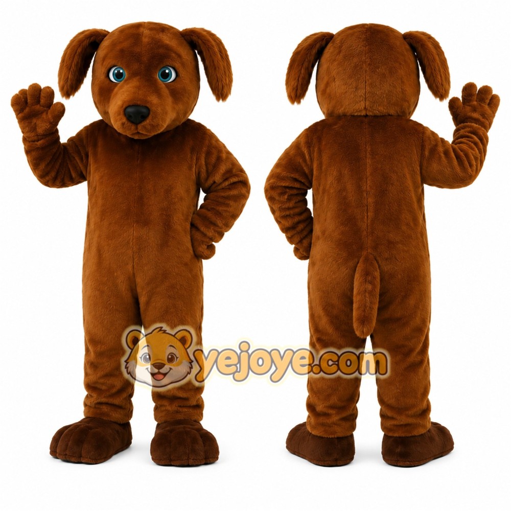 Brown Puppy Mascot Costume Brown Puppy Mascot Costume