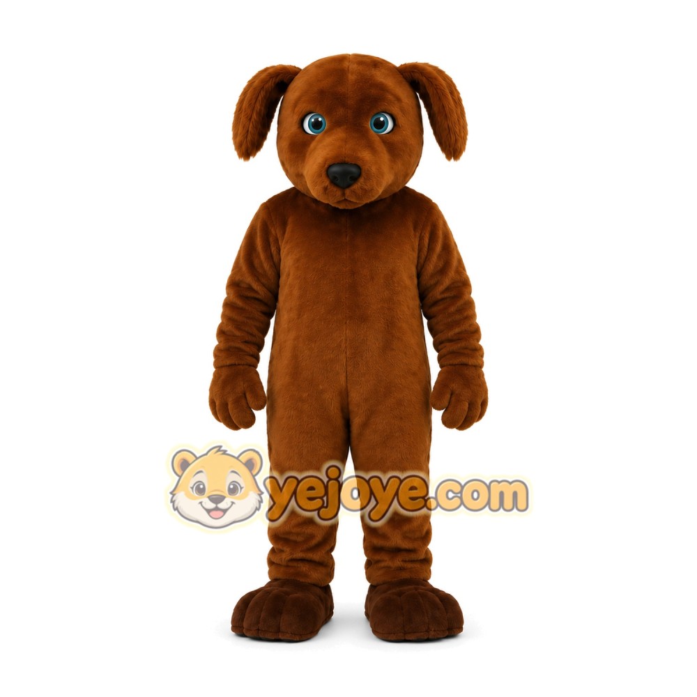 Brown Puppy Mascot Costume Brown Puppy Mascot Costume