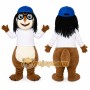 Brown Dog Cap Mascot Costume