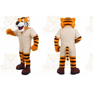 Orange Tiger Mascot Costume