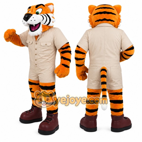Orange Tiger Mascot Costume