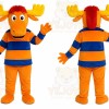 Orange Moose Mascot Costume