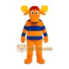 Orange Moose Mascot Costume Orange Moose Mascot Costume
