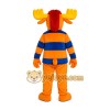 Orange Moose Mascot Costume Orange Moose Mascot Costume