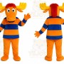 Orange Moose Mascot Costume