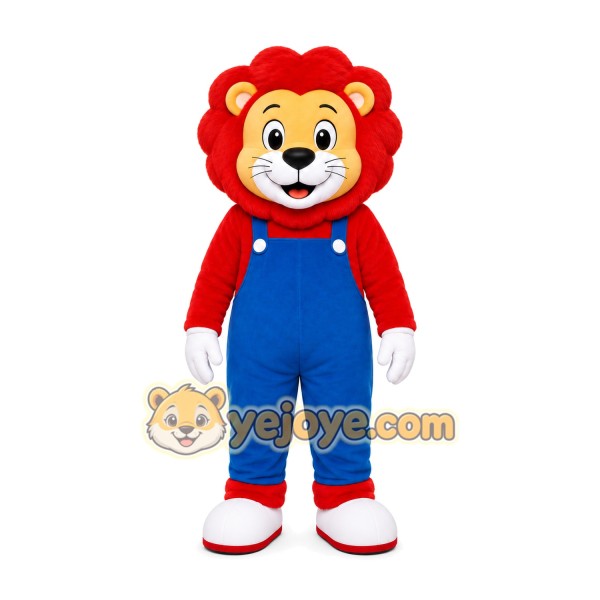 Red Hair Lion Mascot Costume