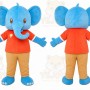 Blue Elephant Mascot Costume