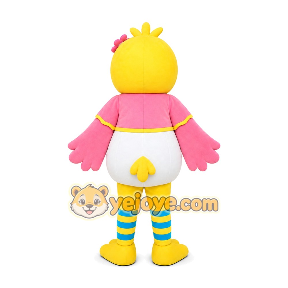 Yellow Bird Dress Mascot Costume