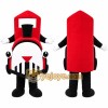 Red Train Mascot Costume Red Train Mascot Costume