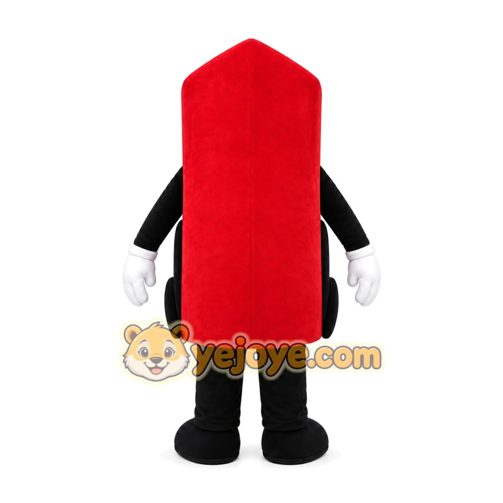 Red Train Mascot Costume Red Train Mascot Costume