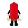 Red Train Mascot Costume Red Train Mascot Costume
