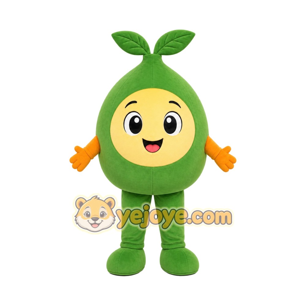 Green Fruit Character Mascot Costume Green Fruit Character Mascot Costume