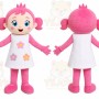 Pink Doll Mascot Costume