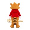 Red Shirt Raccoon Mascot Costume Red Shirt Raccoon Mascot Costume