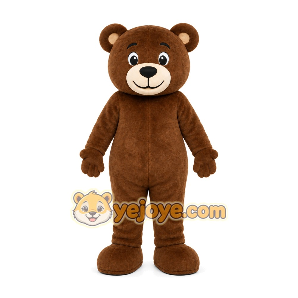 Brown Teddy Bear Mascot Costume Brown Teddy Bear Mascot Costume
