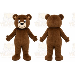 Brown Teddy Bear Mascot Costume