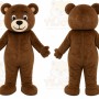 Brown Teddy Bear Mascot Costume