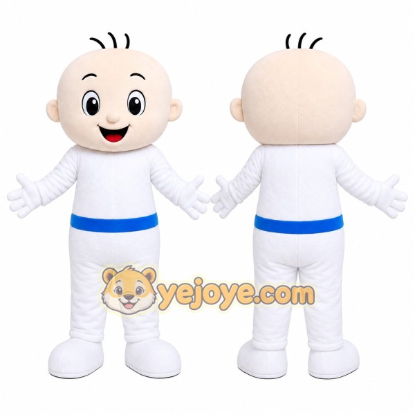 White Baby Character Mascot Costume
