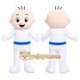 White Baby Character Mascot Costume