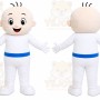 White Baby Character Mascot Costume