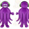 Purple Octopus Mascot Costume