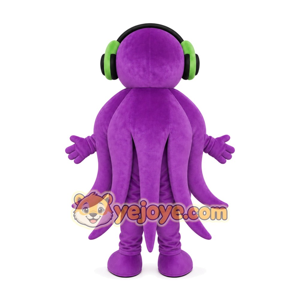 Purple Octopus Mascot Costume Purple Octopus Mascot Costume