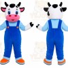 Cow Overalls Mascot Costume