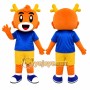 Orange Tiger Boy Mascot Costume