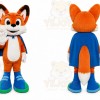 Orange Fox Mascot Costume