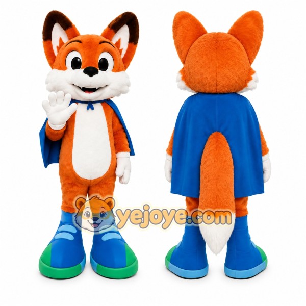 Orange Fox Mascot Costume
